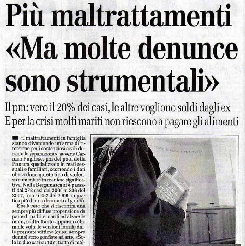 Le operatrici di giustizia svelano le false accuse